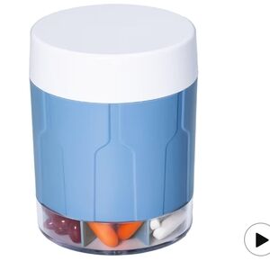 Weekly Pill Organizer, Extra Large Holds 7 Days  🔵 Color